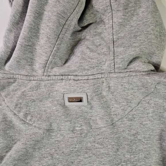 BOXRAW HOODIE Men's Large Grey with Chrome Logo Classic Pullover Streetwear - Picture 11 of 11
